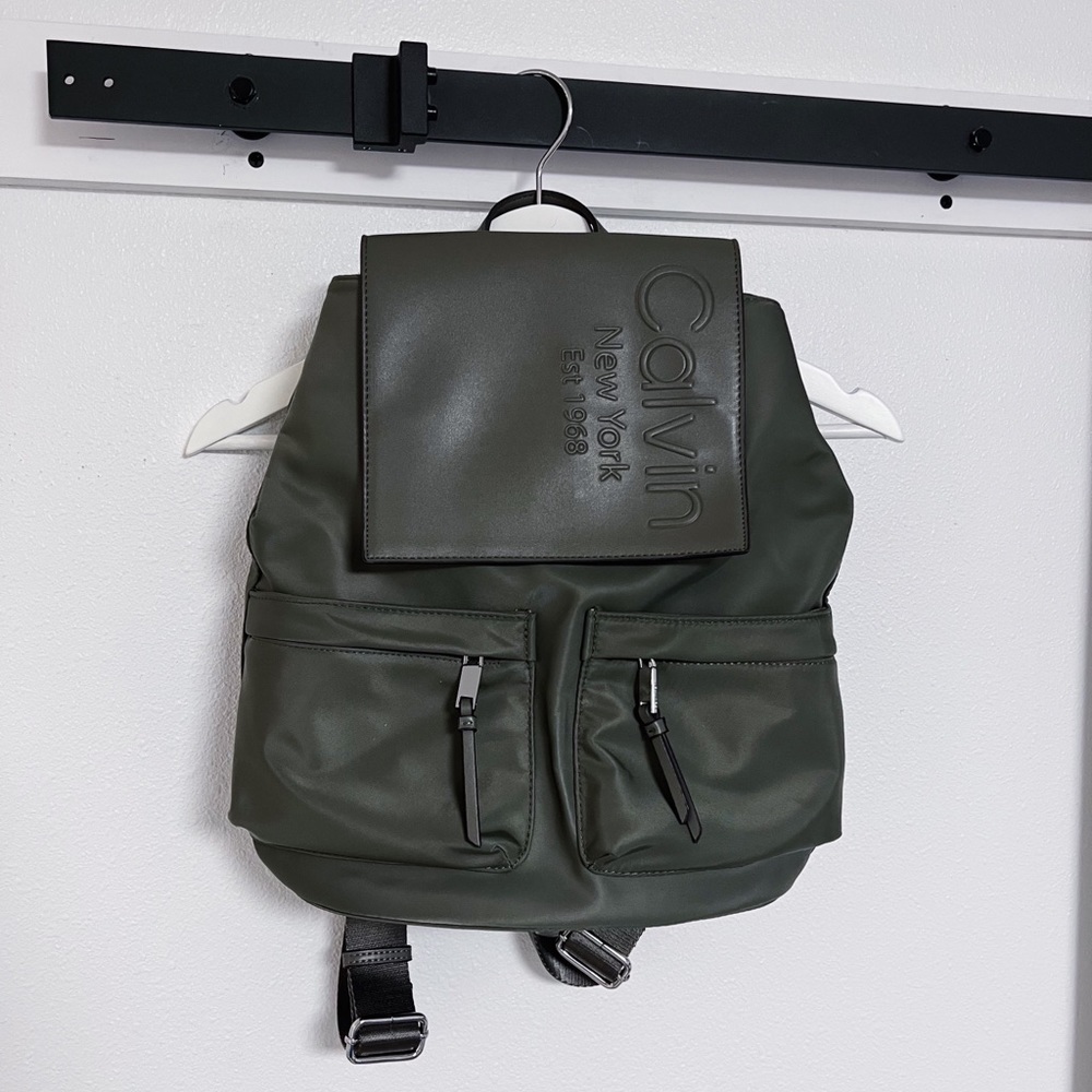 Calvin Klein Green Backpack Bag